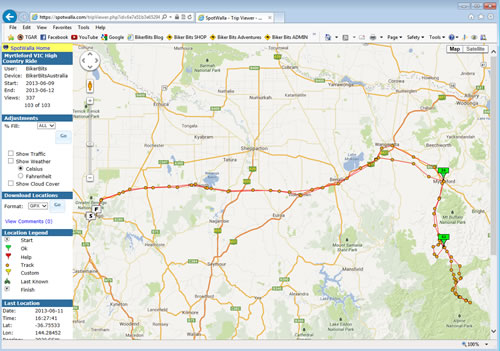 Simpson Desert Ramble - Spotwalla Map